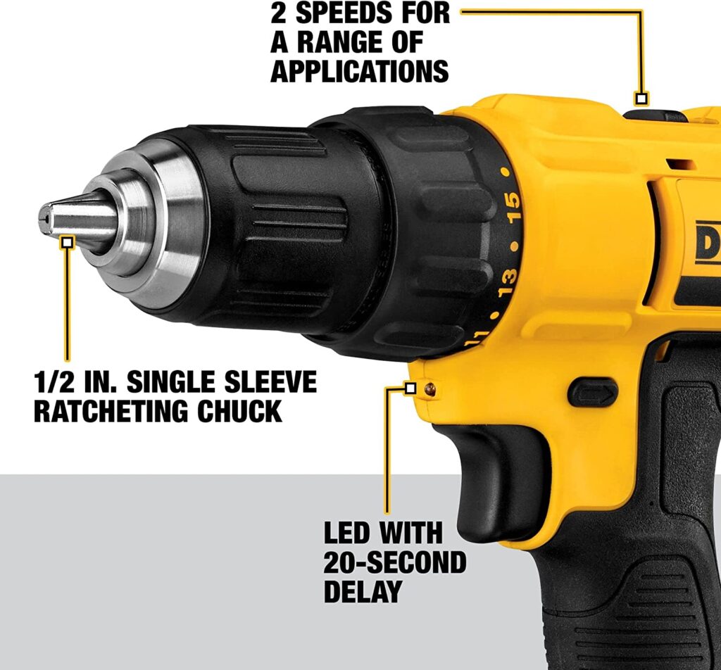 Características principales del atornillador DeWalt DCD771C2-QW