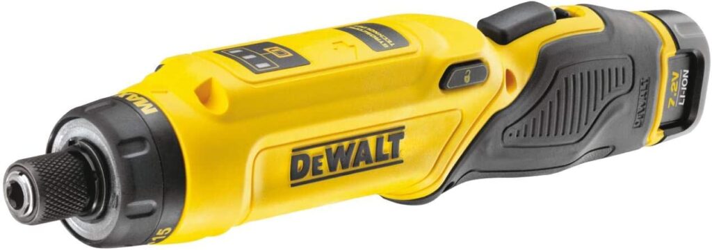 Atornillador giroscópico DeWalt DCF680G2-QW en posición recta